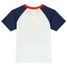 Younger Boys White Varsity Tiger T-Shirt, 1, hi-res